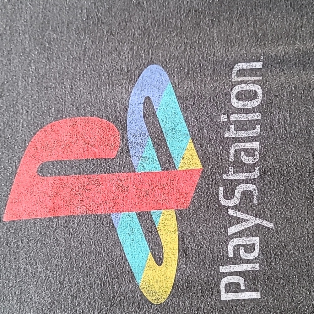 Sony Playstation Logo Short Sleeve Boy's Grey T-Shirt, Size Small - Picture 3 of 5